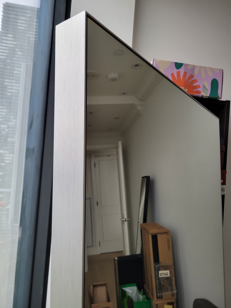 Full Length Mirror - CB2 Infinity Silver - photo 5