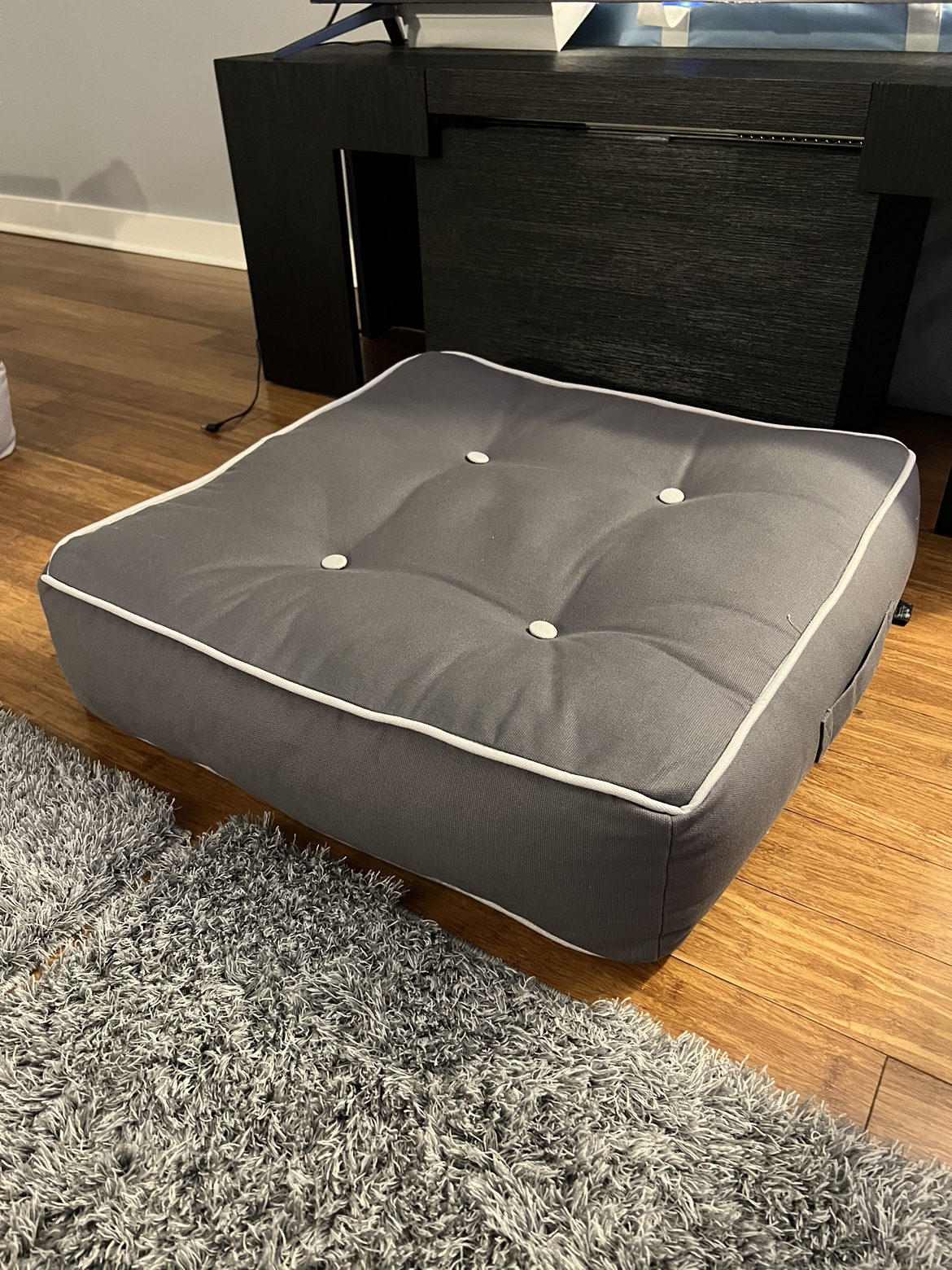 Floor Cushion x 2 (cream and grey colour) - photo 2