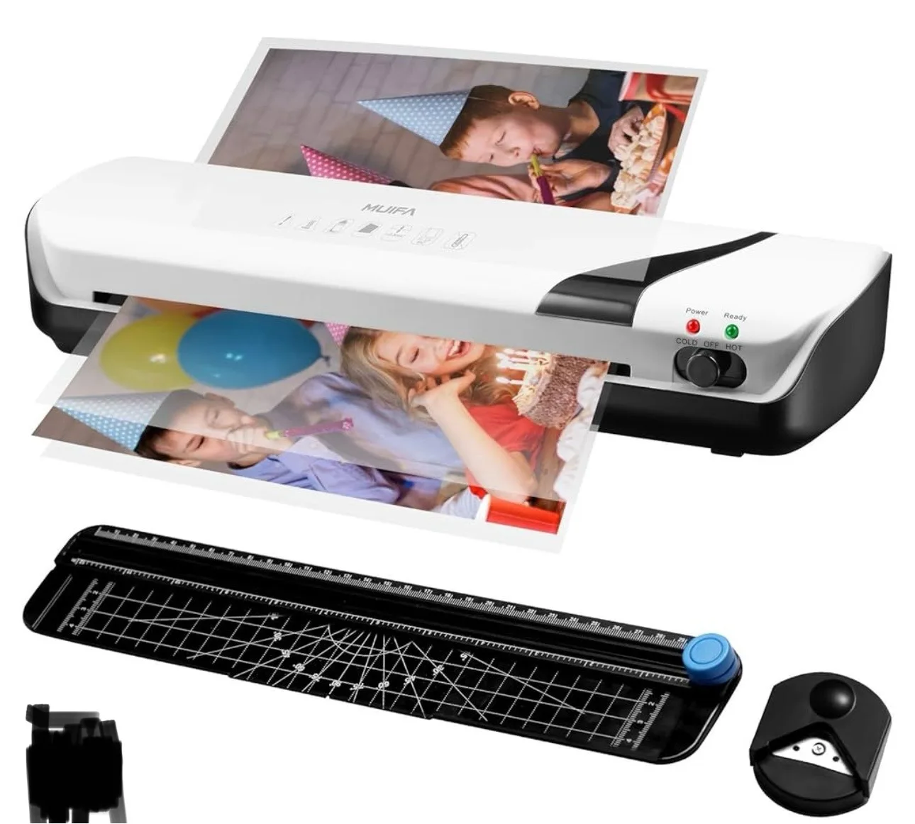 Laminator w/ pouches, paper trimmer & corner rounder thumbnail