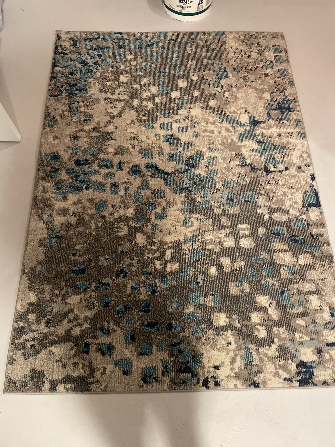 Blue and Grey Area Rug