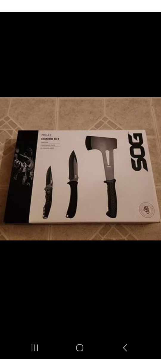 NEW SOG Pro 4.0 3-Piece Combo Set