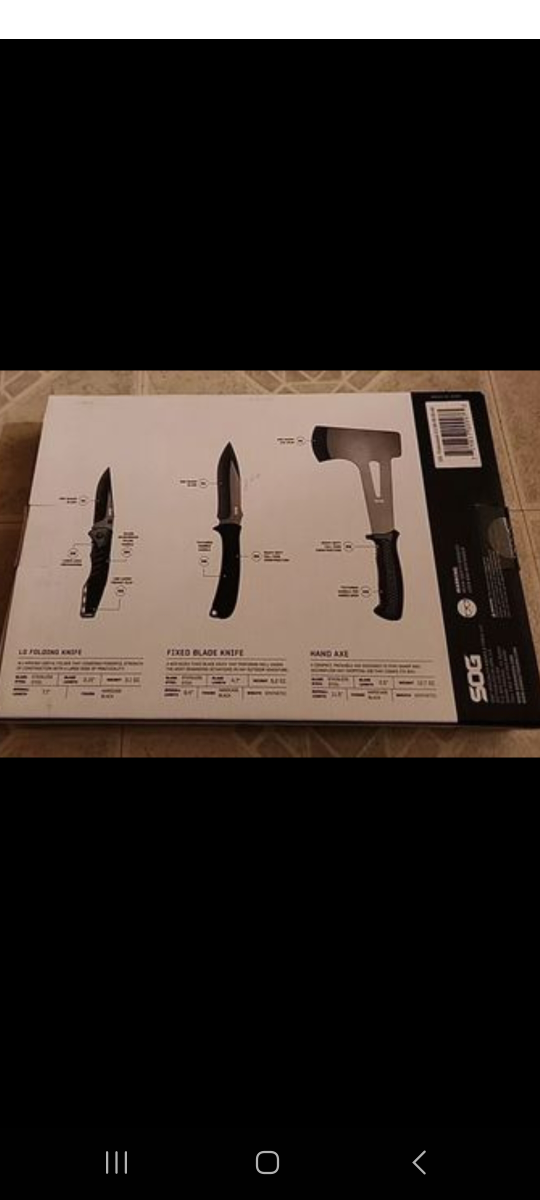 NEW SOG Pro 4.0 3-Piece Combo Set - photo 2