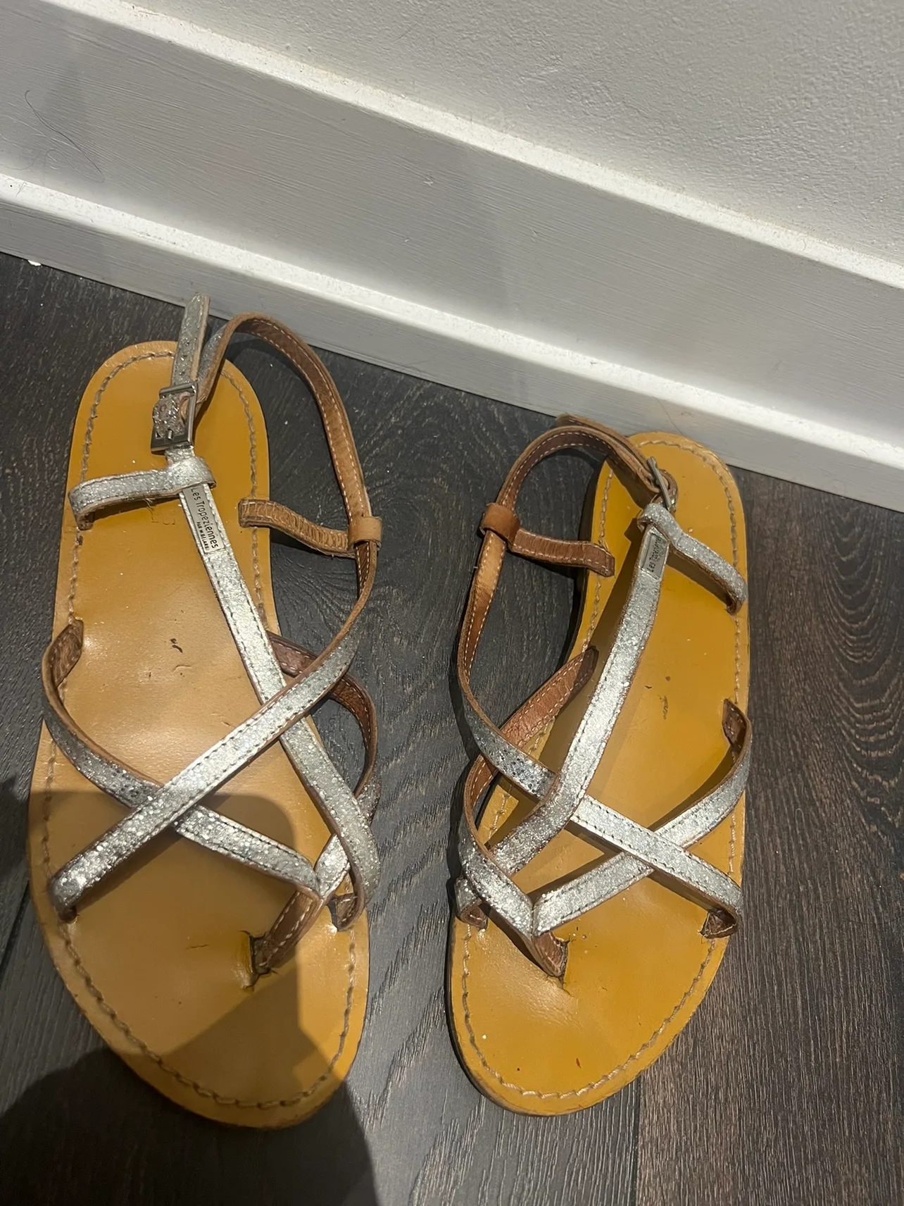 Silver Glitter Sandals thumbnail
