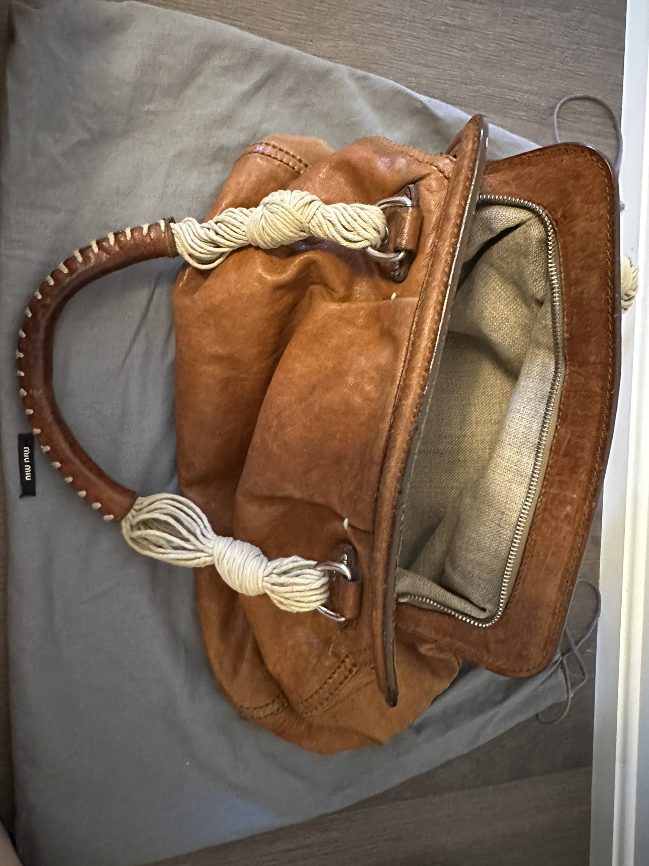 Vintage MIU MIU Doctor Satchel (Caramel) - photo 2