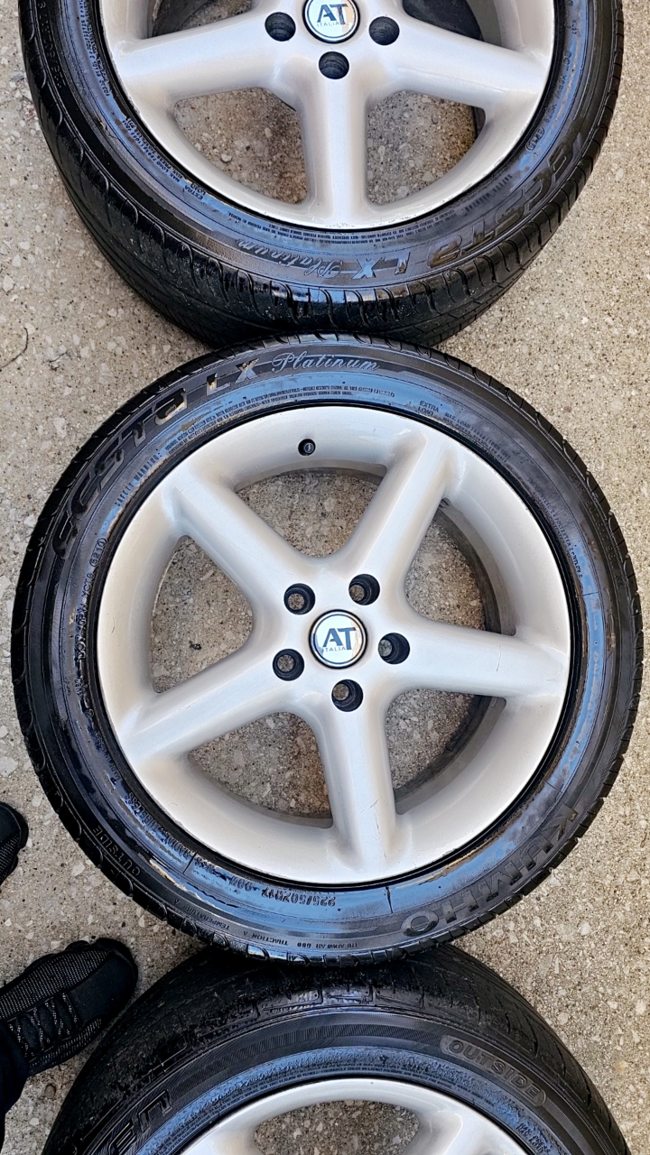 Set of 4 17 inch AT Italia Rims with Tires 5x114.3 - photo 2