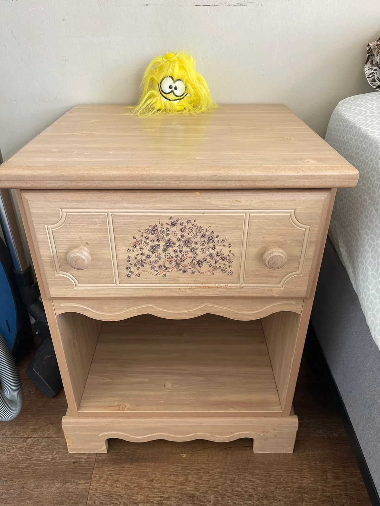 Nightstand with Floral Detail thumbnail