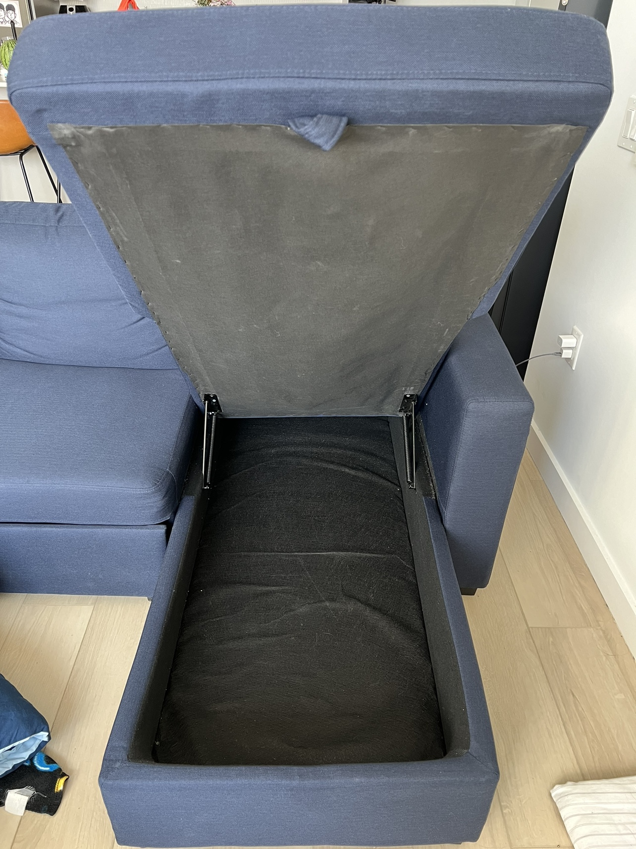 Reversible L-Shaped Sectional Sofa Bed - photo 3
