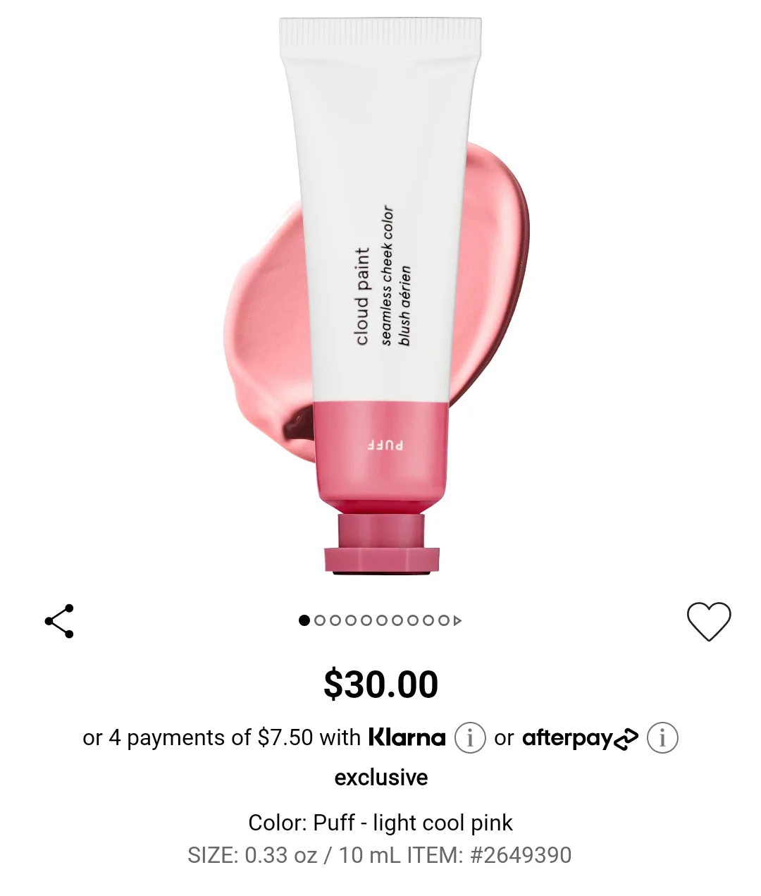 Glossier: Cloud Paint Blush (new) image indicator(3)