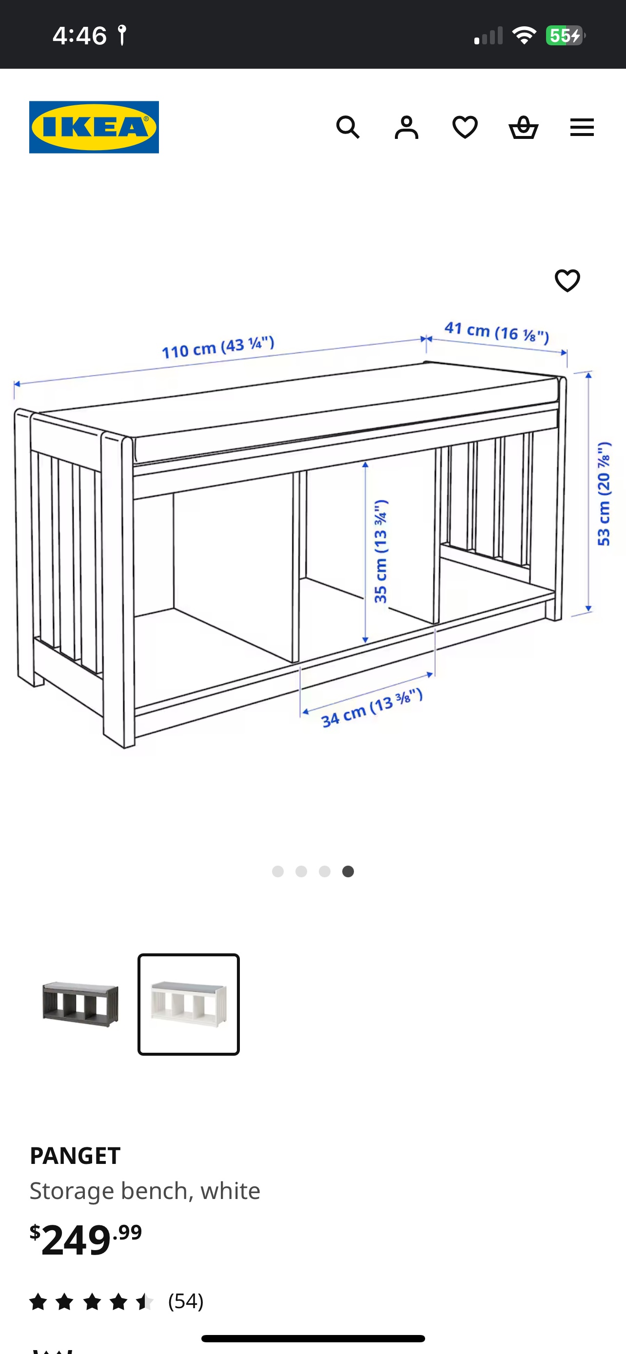 Storage Bench with Cushion - photo 5