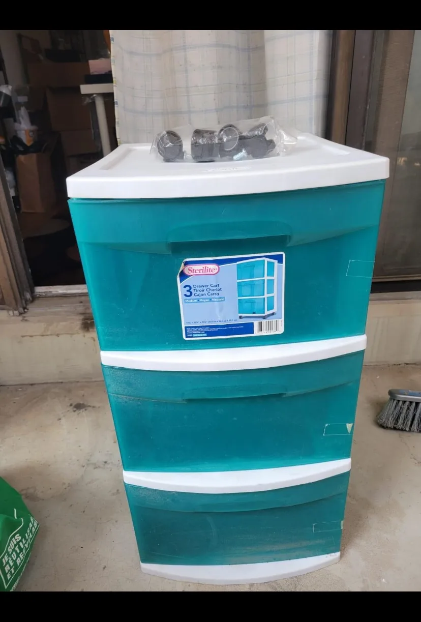 Moving Sale- Two Sterilite 3-Drawer Carts - must go ASAP!! image indicator(2)