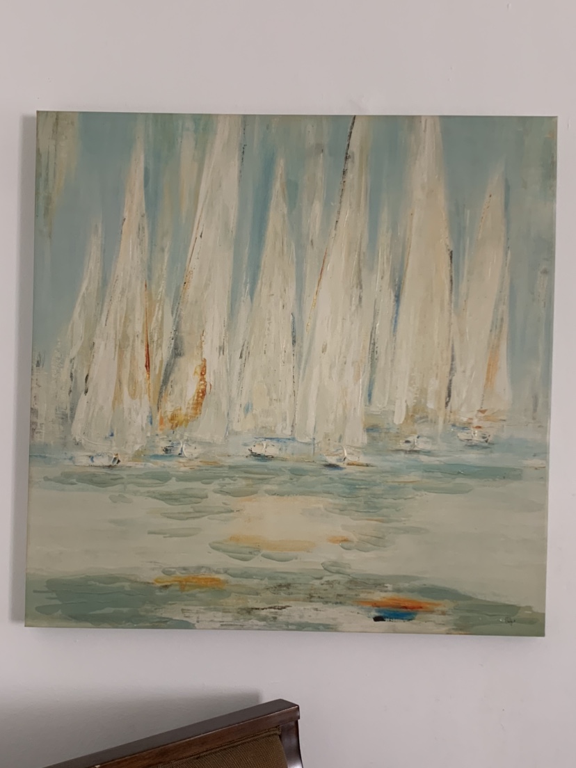 Sailboat Painting on Canvas - photo 5