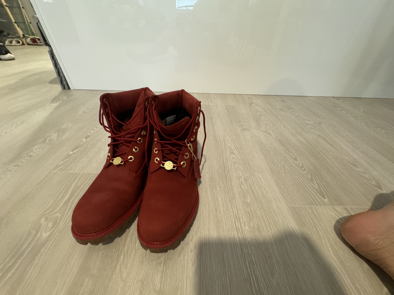 Timberland Red Boots Size 9 - photo 3