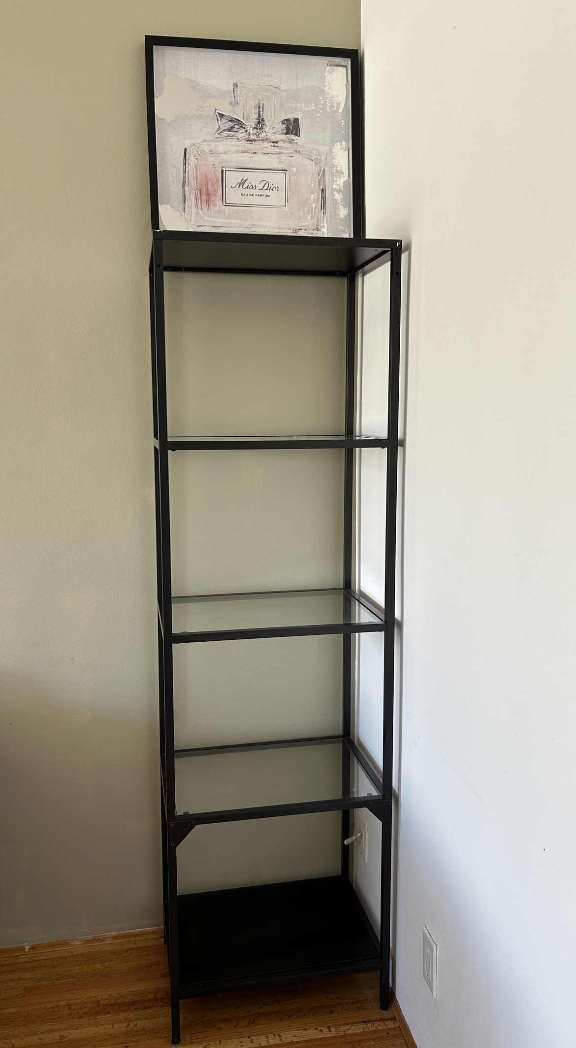 IKEA Vittsjo Black Metal Shelf Unit