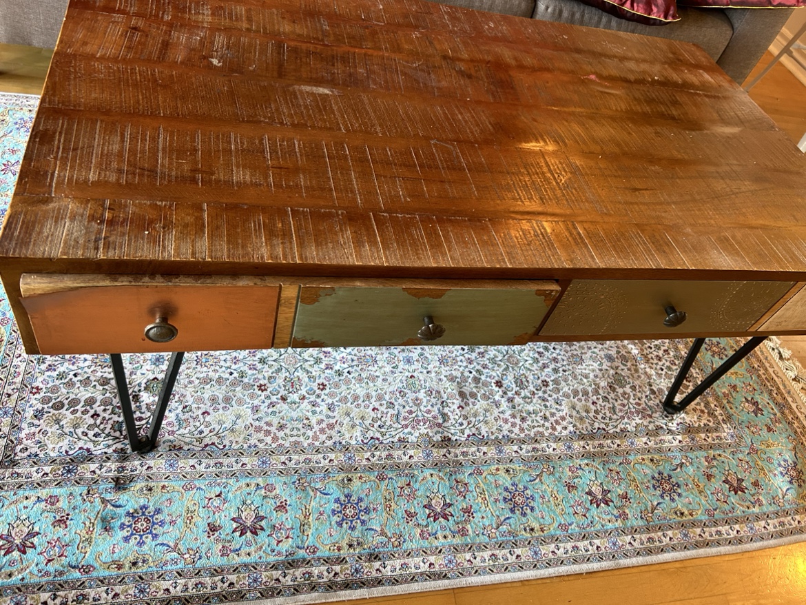 Structube Rustic Coffee Table with Drawers - photo 2