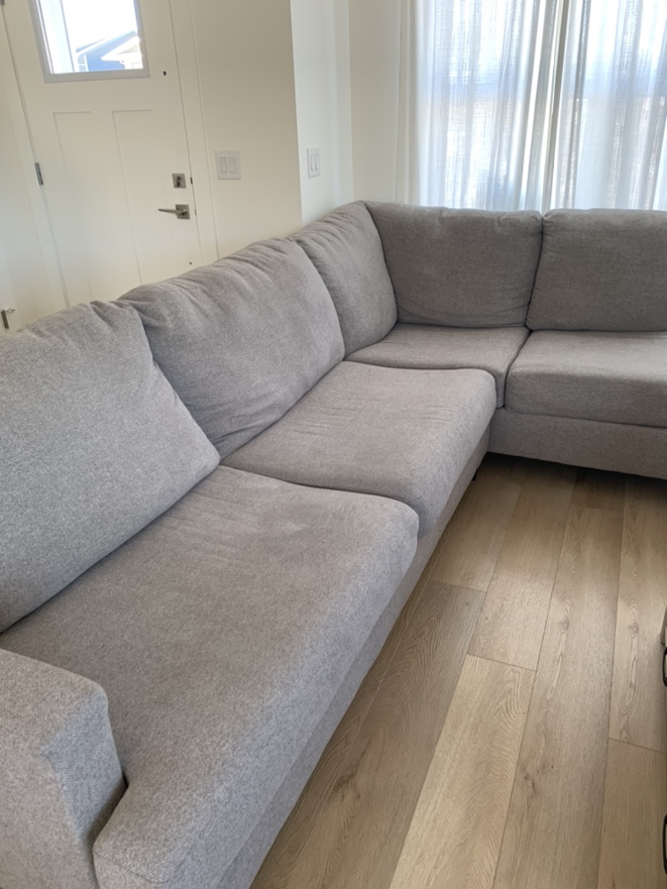 Grey Sectional Sofa with Chaise - photo 3