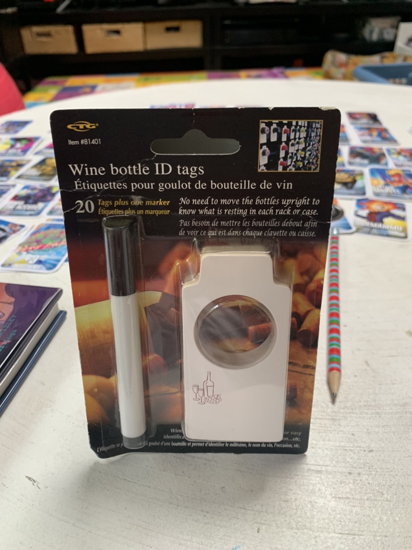 2 Wine Bottle Racks and 20 ID Tags #freecycle - photo 2
