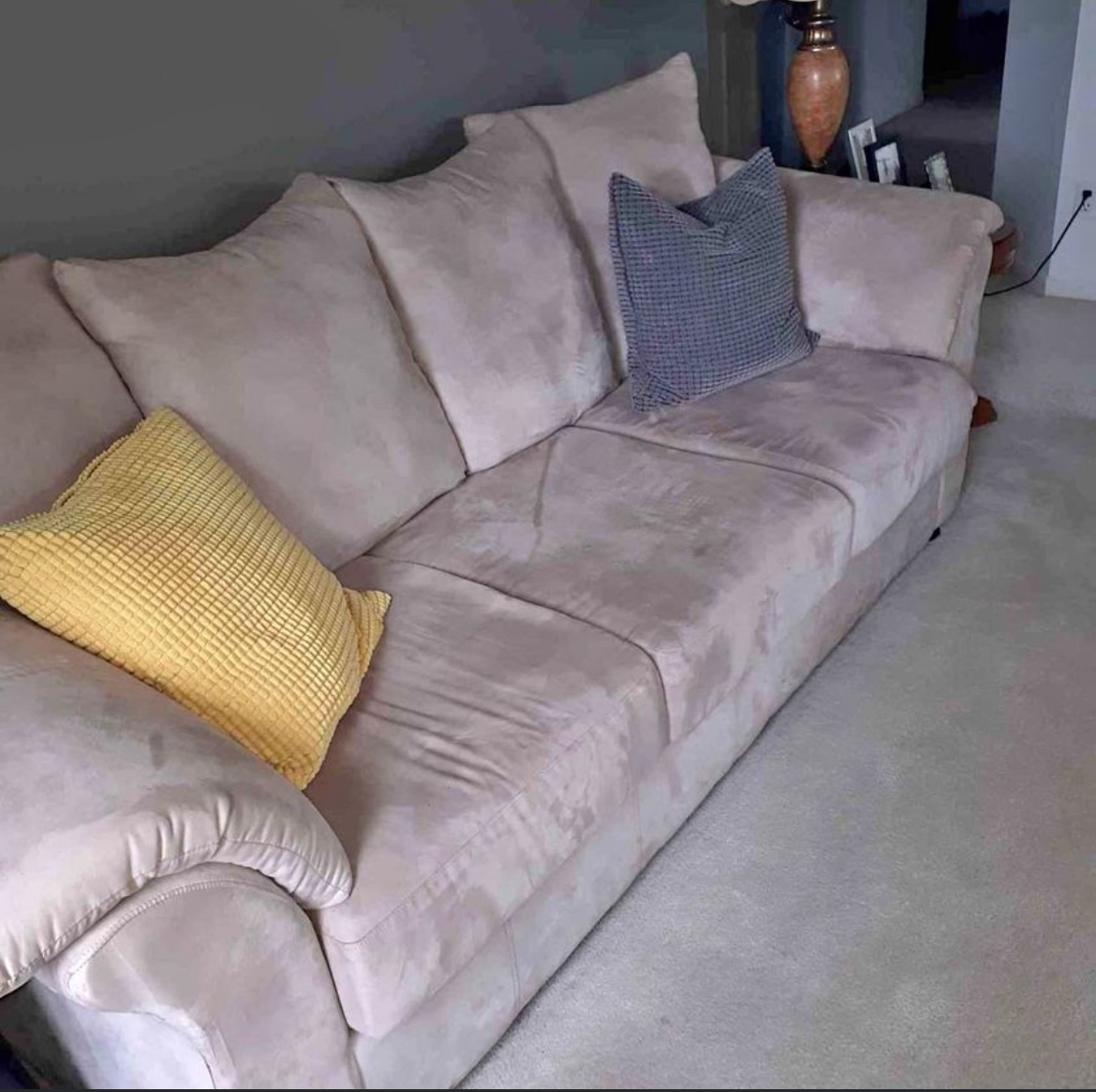 Beige Sofa- Pull Out Bed