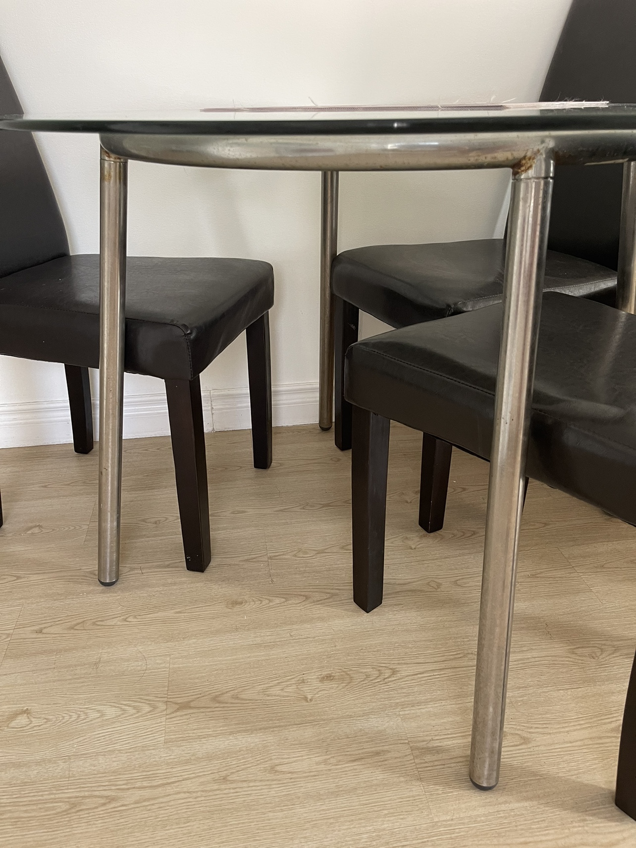 Glass Dining Table and Three Chairs - photo 3