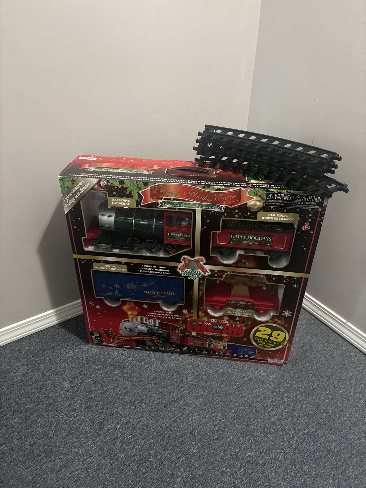Happy Holiday Express Train Set