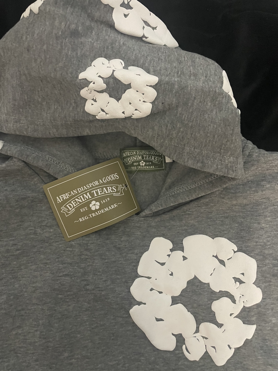 Grey Denim Tears Hoodie - photo 2
