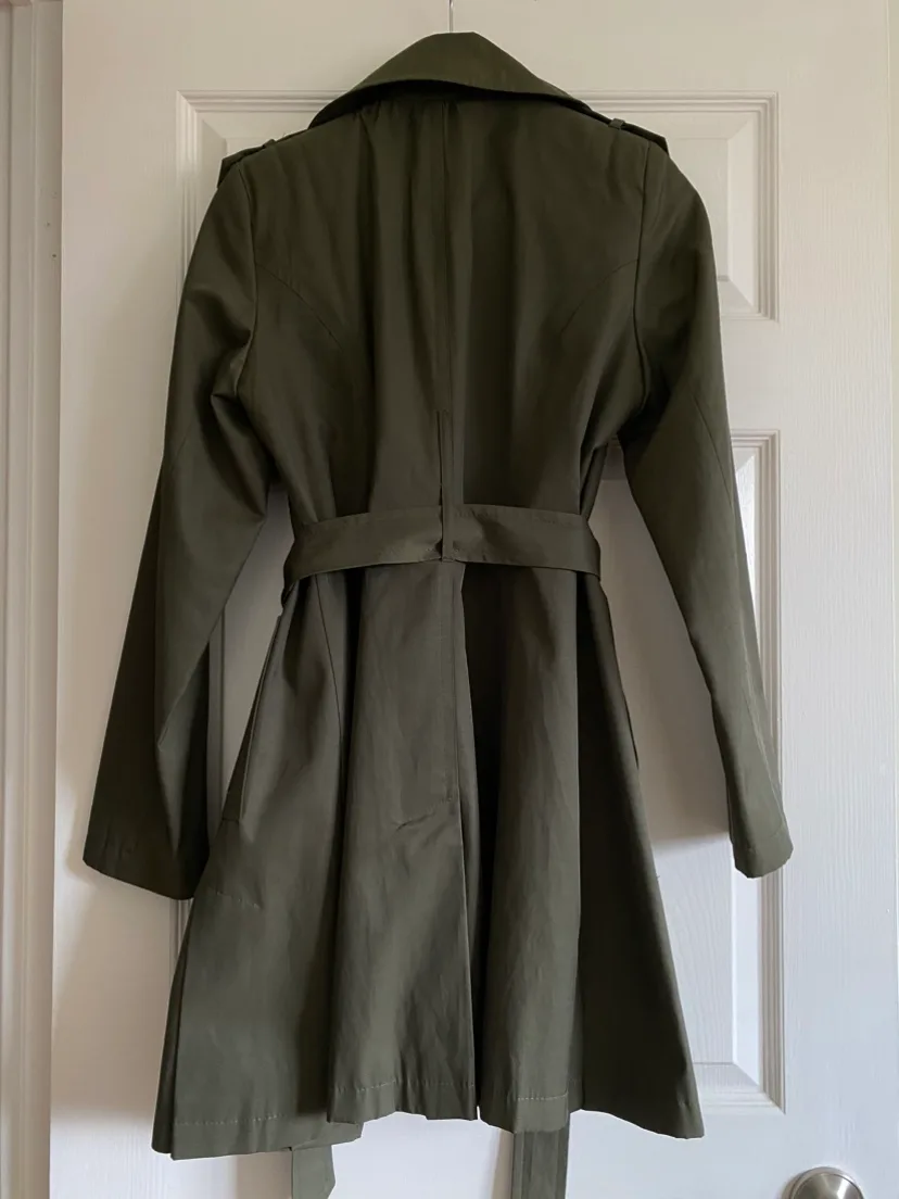 DKNY Green Trench Coat/Jacket - $10 image indicator(3)