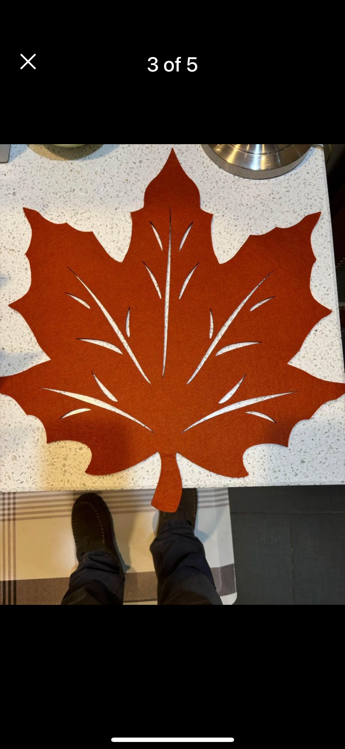 Maple Leaf Design Pot and coaster pads - photo 3