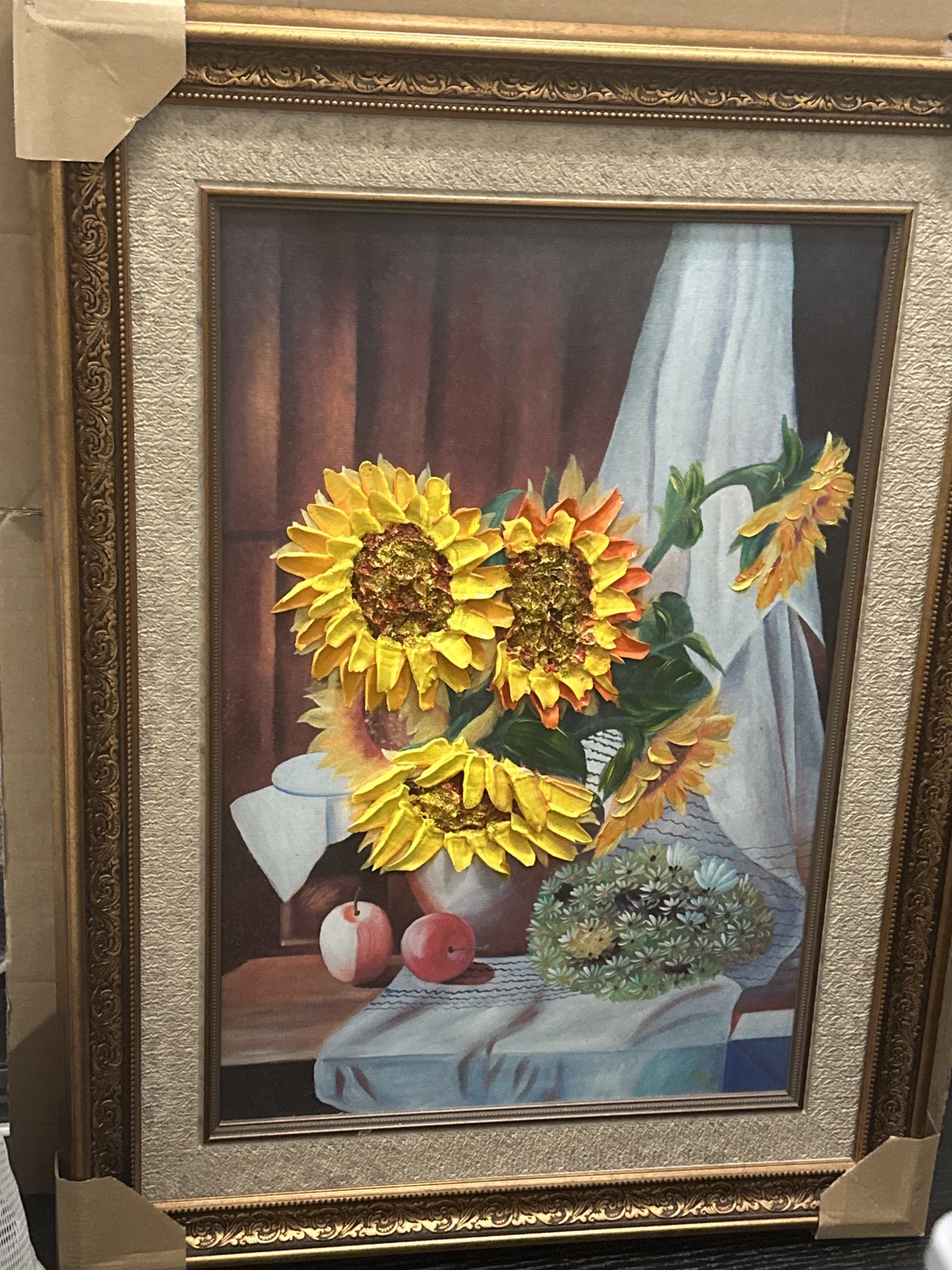 *MUST GO* Framed Sunflower Painting
