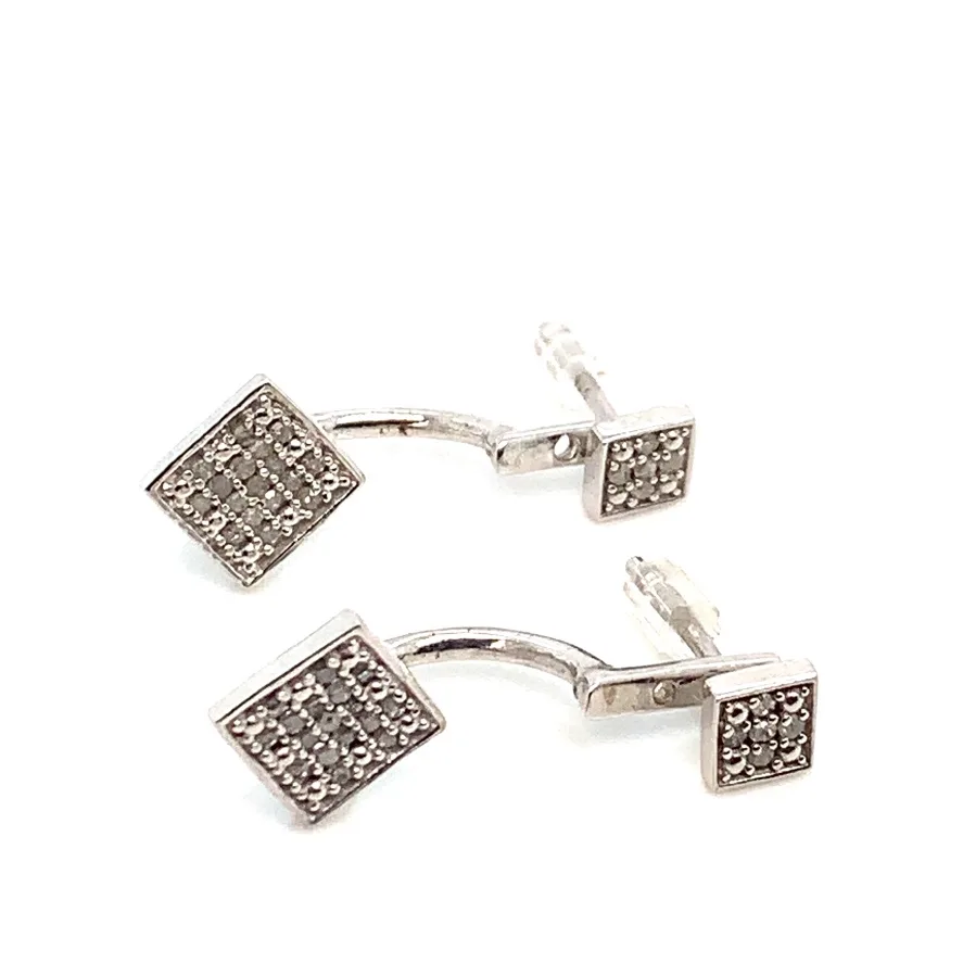 Silver 925 double square 2-way Earrings image indicator(8)