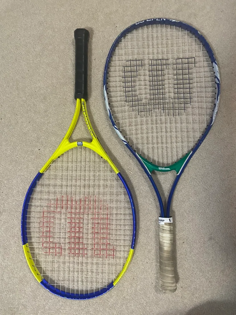Kids Tennis Rackets, balls and badminton racket 🧡 image indicator(2)