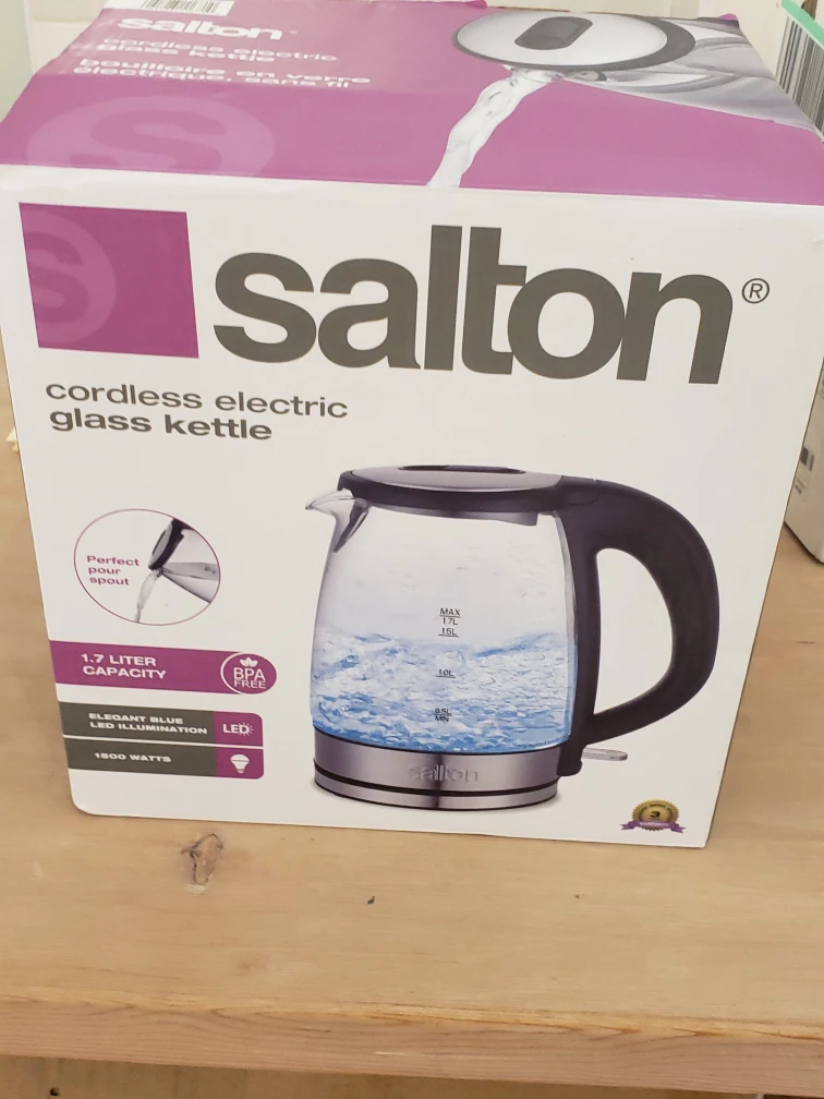 Salton Cordless Electric Glass Kettle "🧡" - photo 2