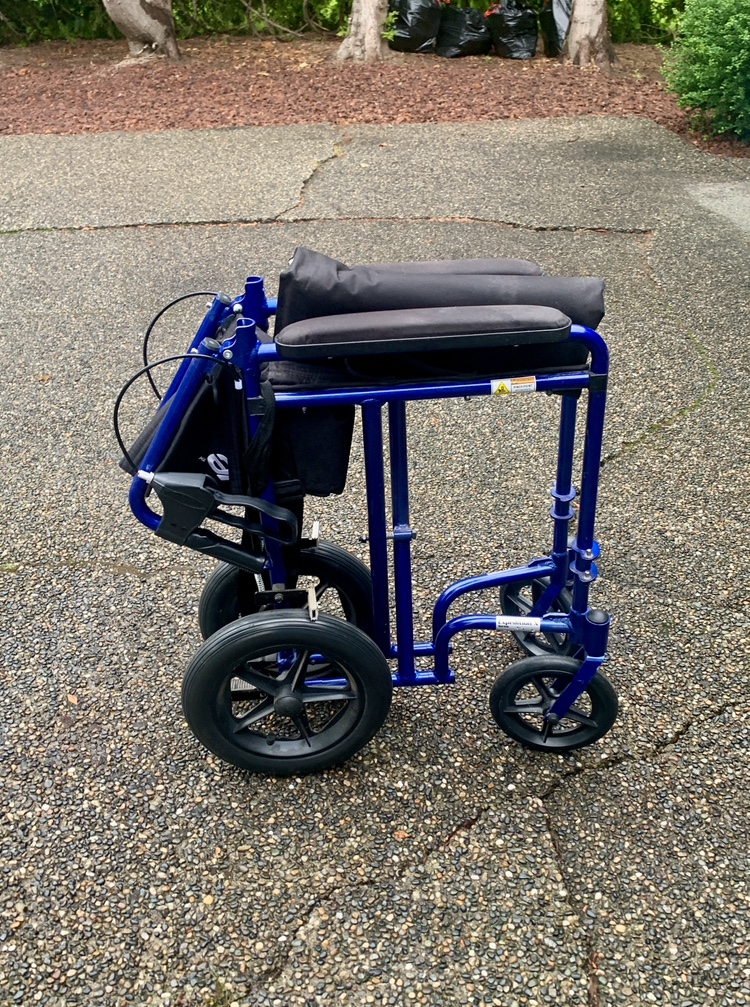 Drive Medical Blue Transport Wheelchair - photo 4