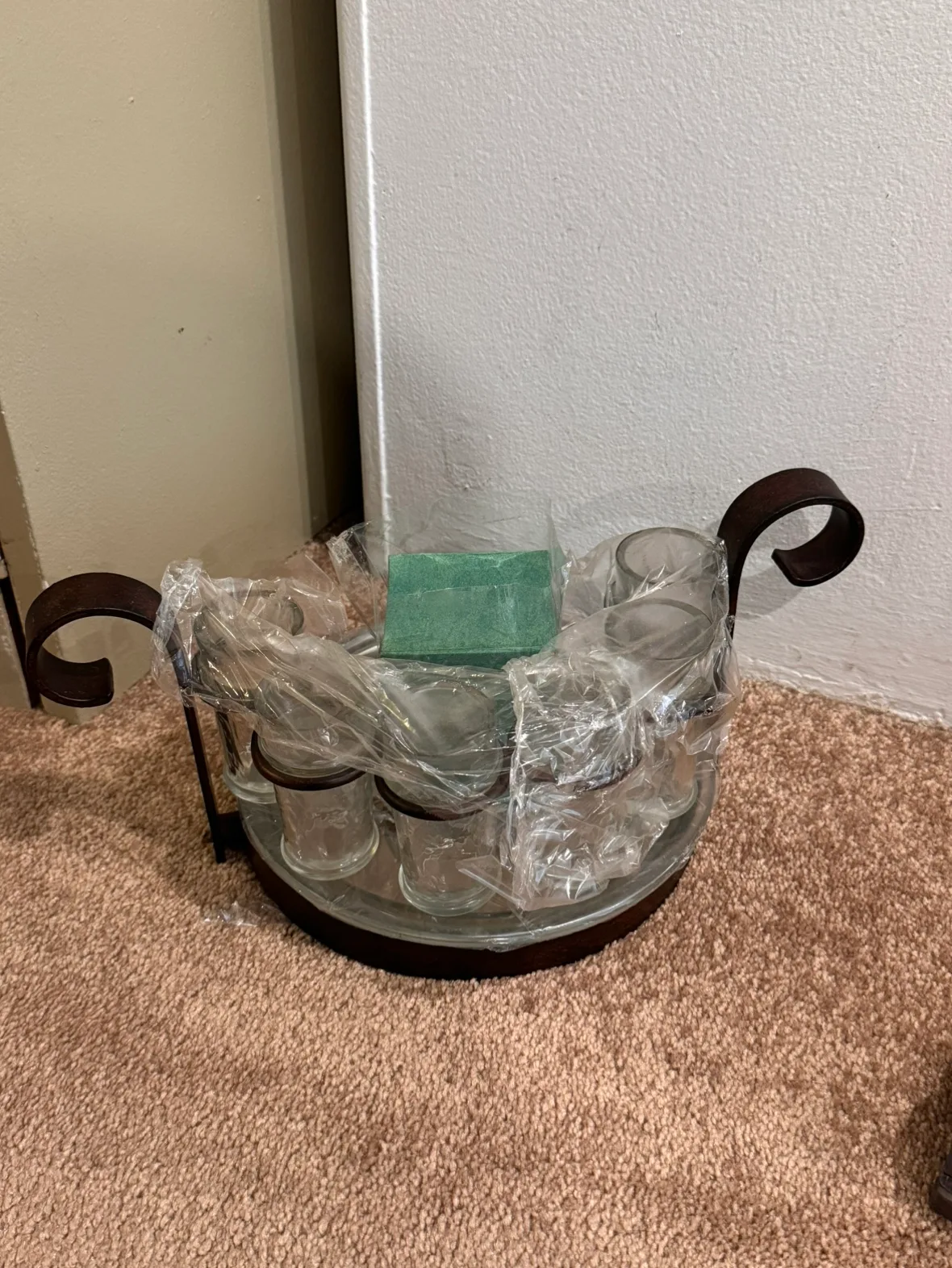 shot glasses x 6 and  Holder #freecycle thumbnail