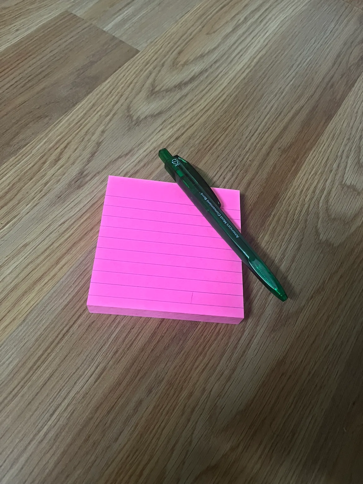 Pink Post-It Notes and Pen # Freecycle thumbnail