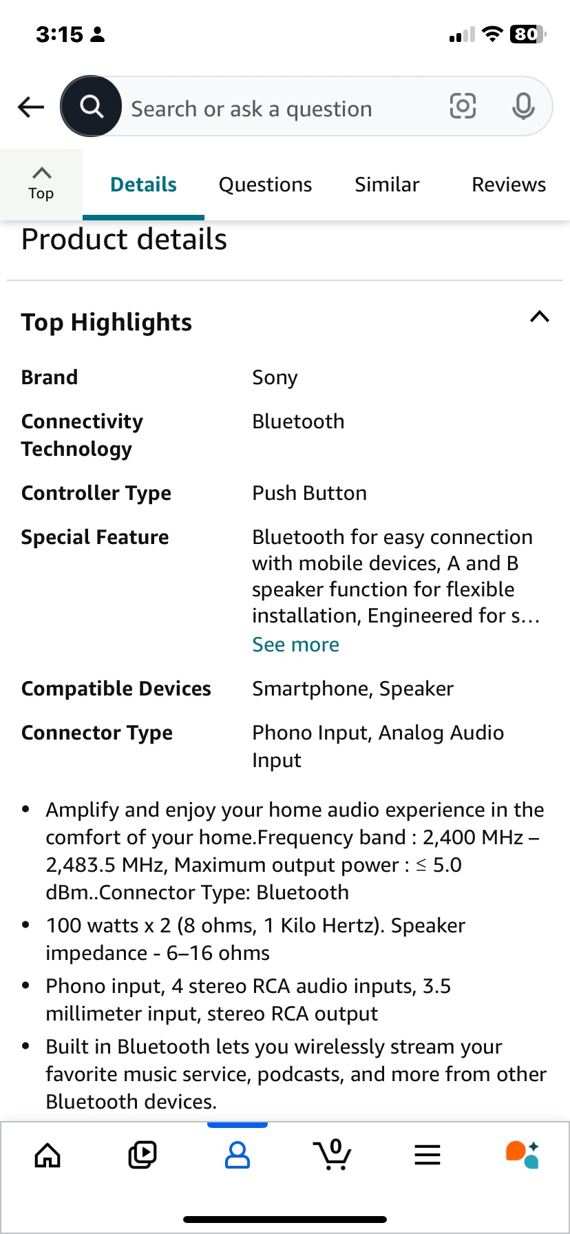 Sony STR-DH190 2 Channel Home Theater Receiver - photo 2