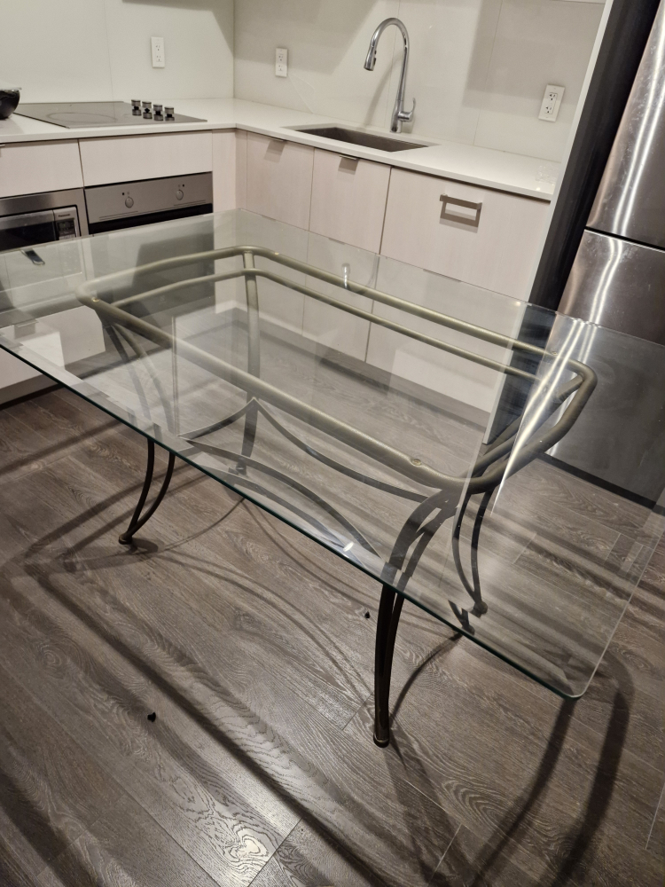 Glass Dining Table - #freecycle