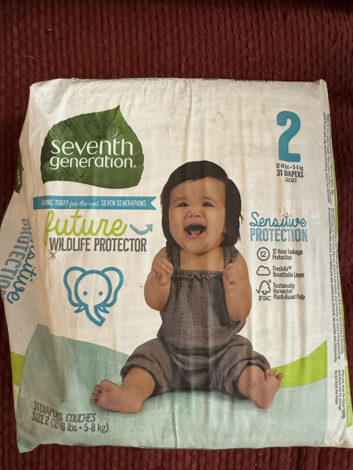 Seventh Generation Diapers Size 2