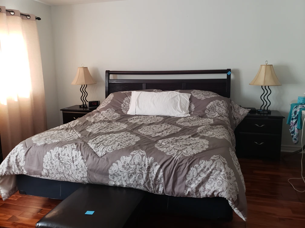 King Bed Frame & Mattress with Box Spring $200 OBO