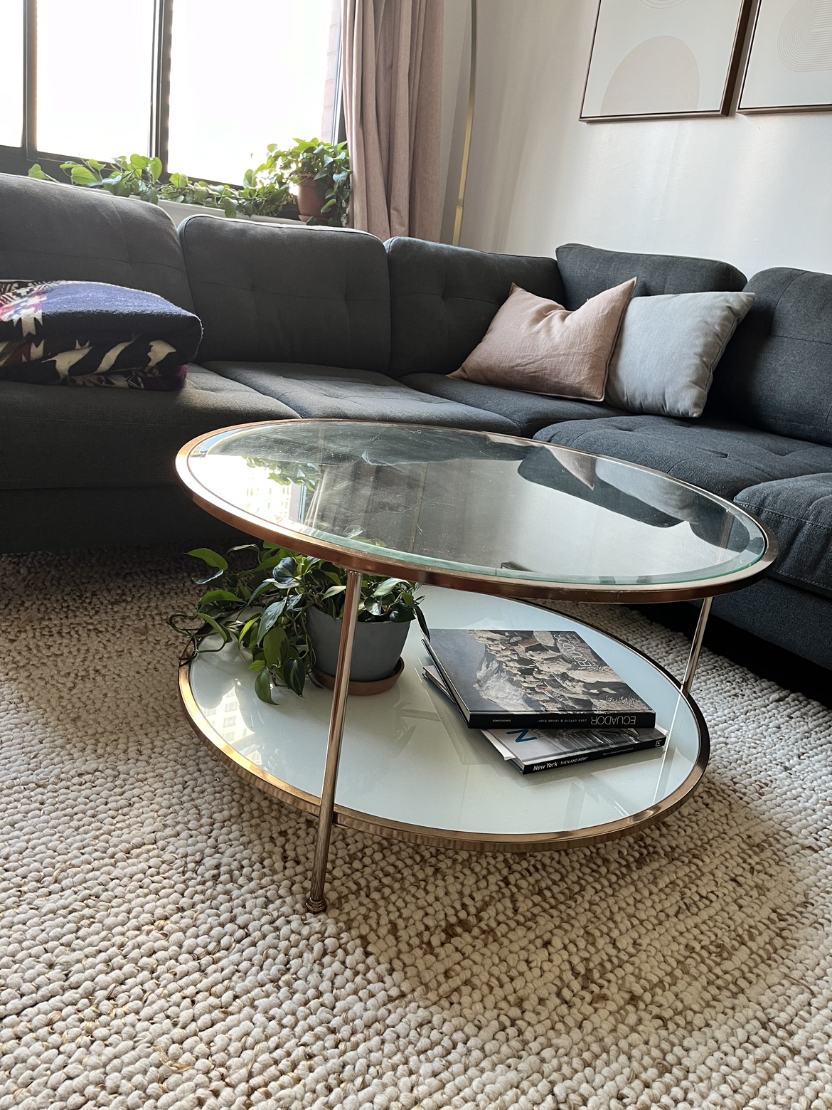Round Glass Coffee Table - photo 2