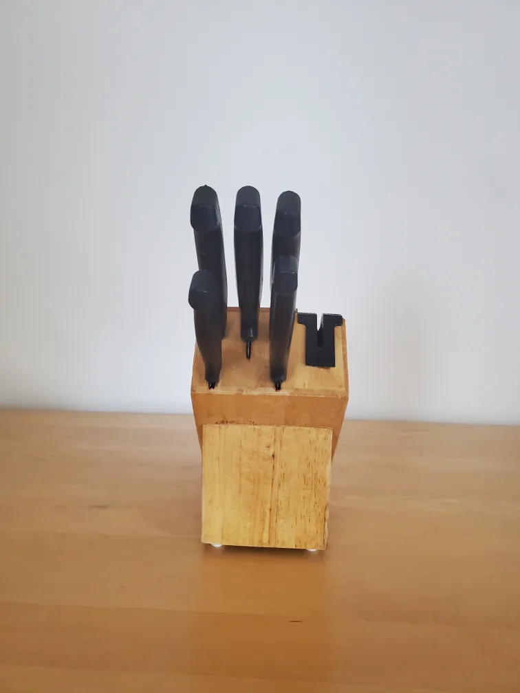 🧡 Knife Block with 5 Knives image indicator(2)