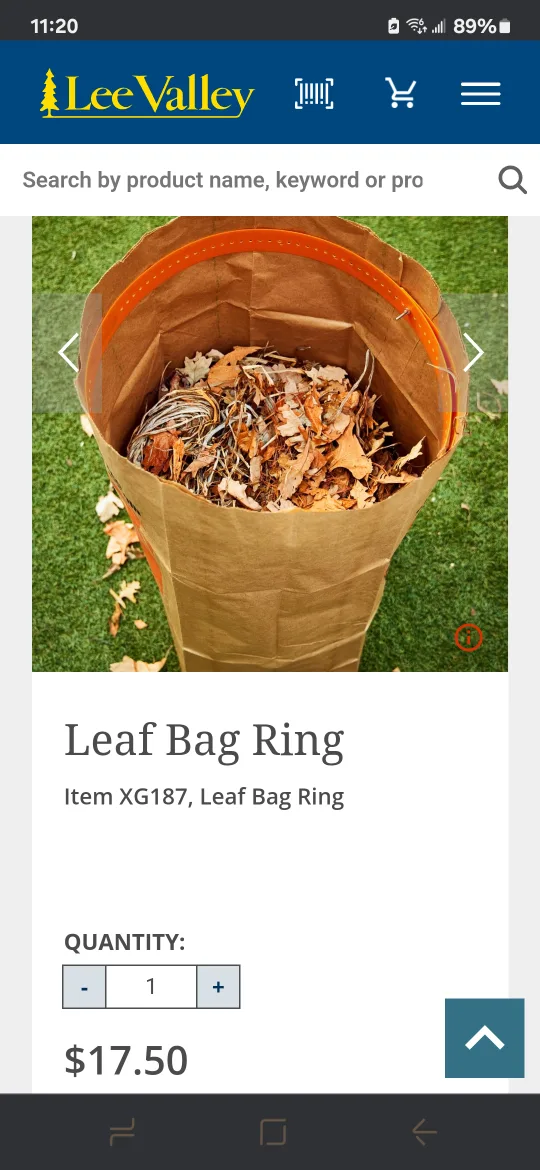 Leaf Bag Ring from Lee Valley thumbnail