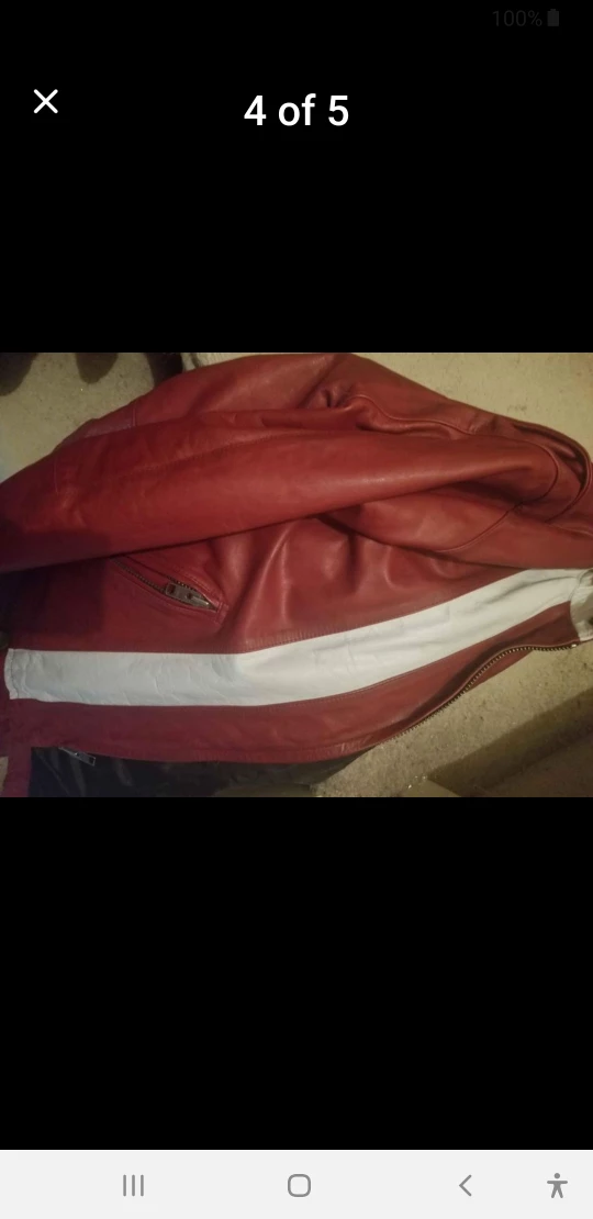 Red Gap Leather Jacket