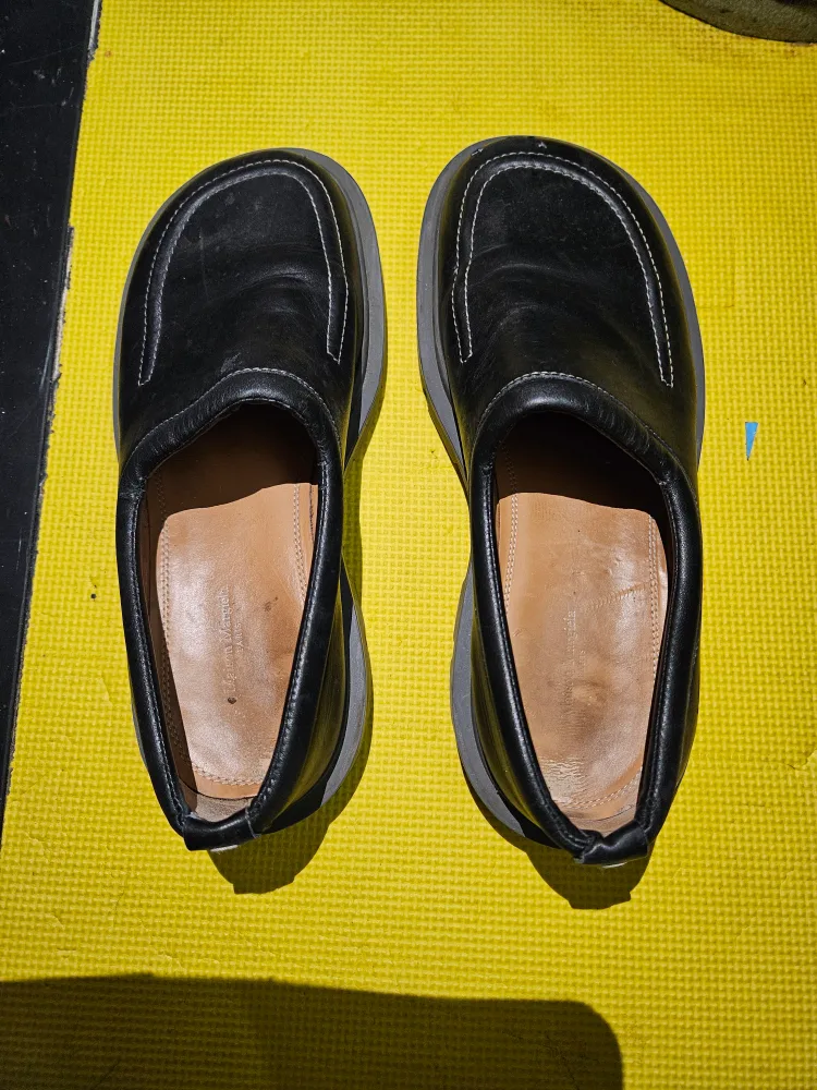 Maison Margiela Black Slip On Loafers thumbnail