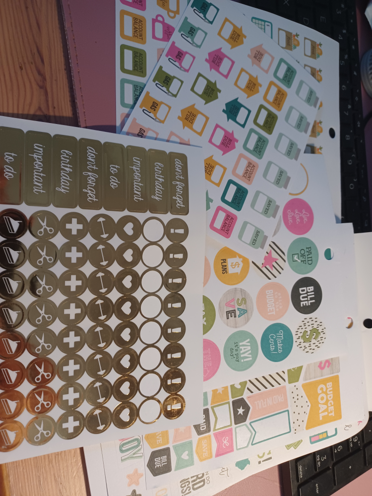 Budgeting/planner stickers #freecycle