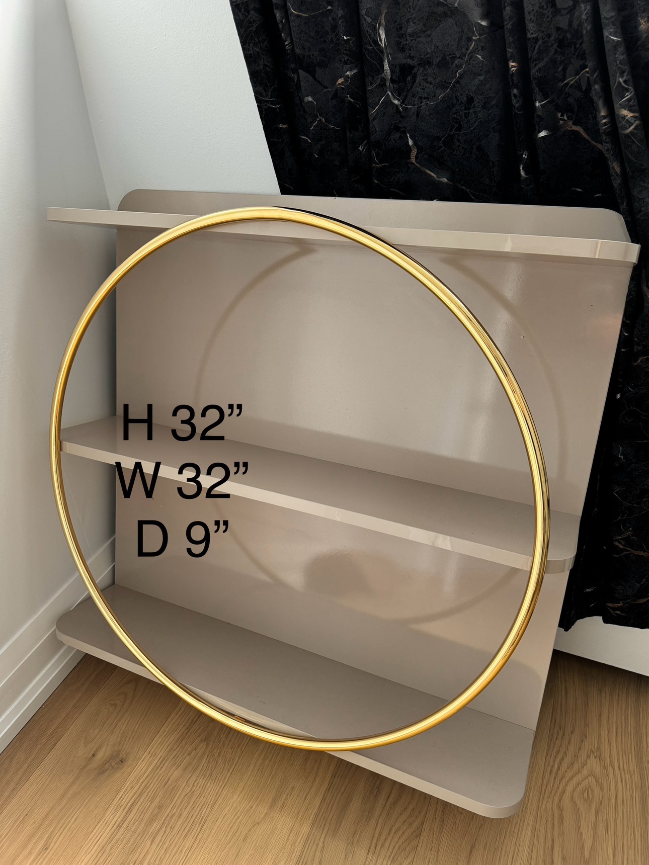 Gold Accent Shelf