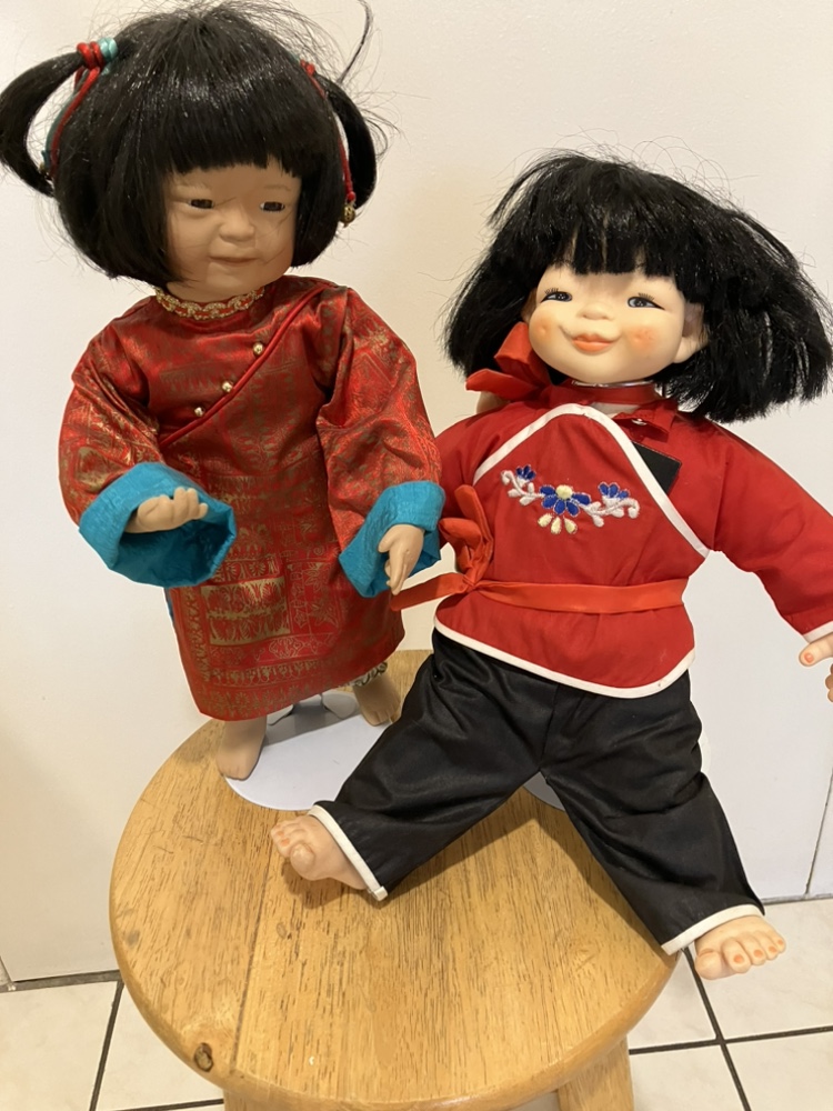 Set of 3 Asian Dolls - photo 2
