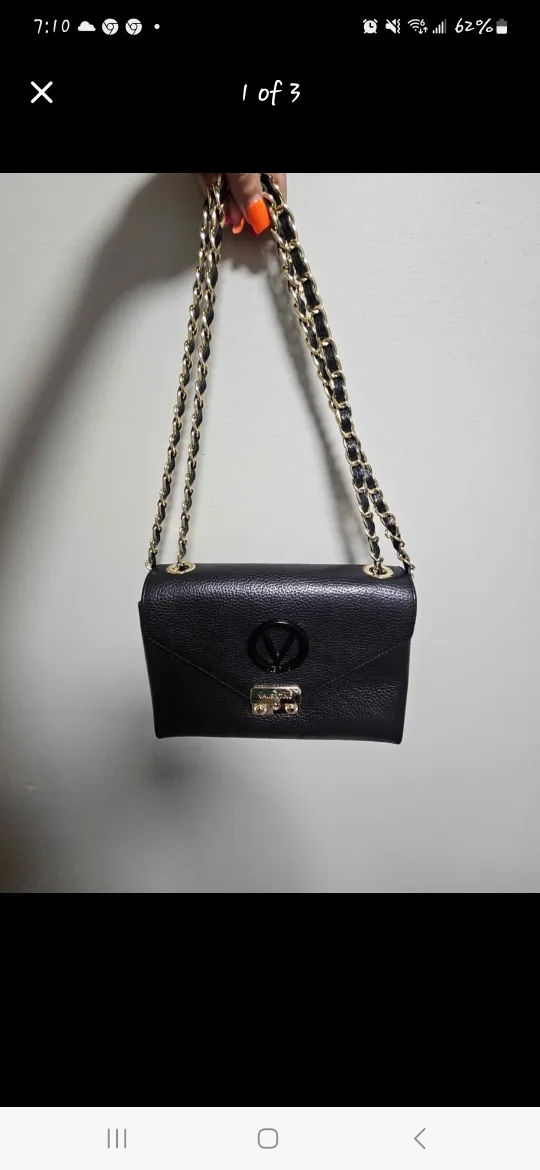 Valentino Black Leather Chain Bag image indicator(2)