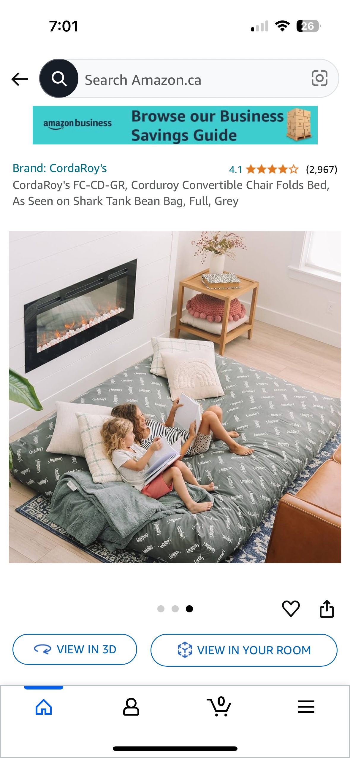 Corduroy Beanbag Chair - photo 4