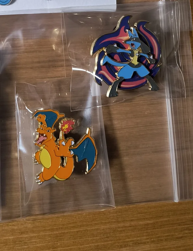 Pokemon Official Pins - Charizard & Lucario thumbnail