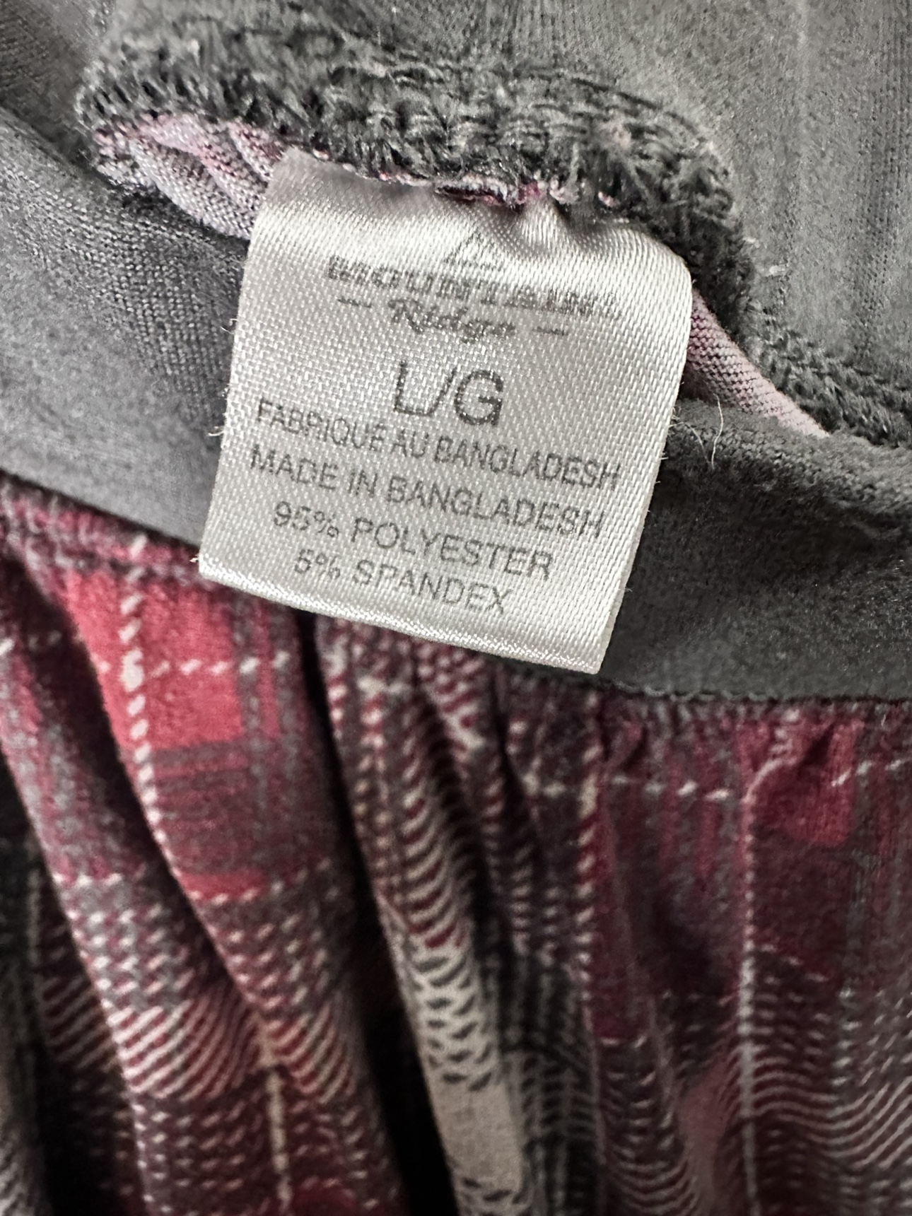 Mountain Ridge plaid casual pyjamas pants. Large size - photo 2