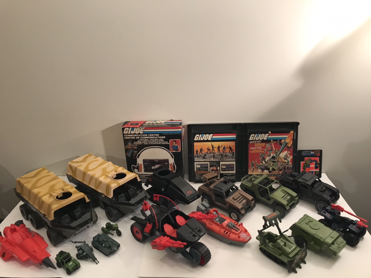 Vintage GI Joe Toys . 80s . 5$ each . Sold as a lot .